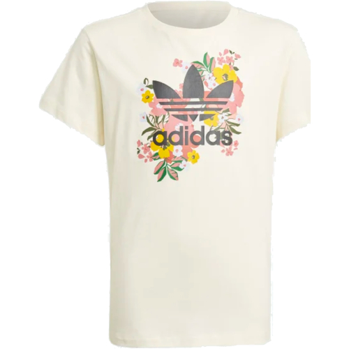 Vêtements Fille T-shirts manches courtes adidas Originals GN4216 Blanc