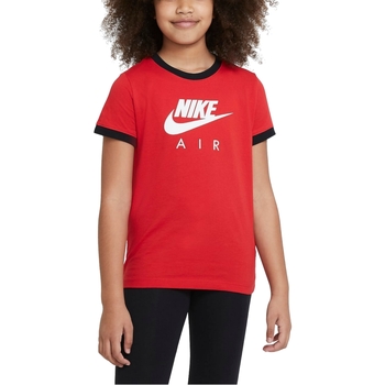Vêtements Fille T-shirts manches courtes Nike slippers DC7158 Rouge