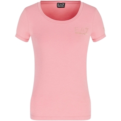 Vêtements Femme T-shirts manches courtes Emporio Armani EA7 8NTT65-TJ28Z Rose