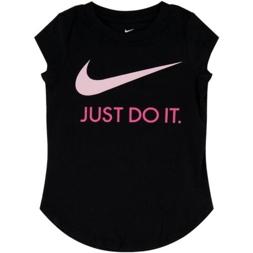 Vêtements Fille T-shirts manches courtes Nike 36F245 Noir