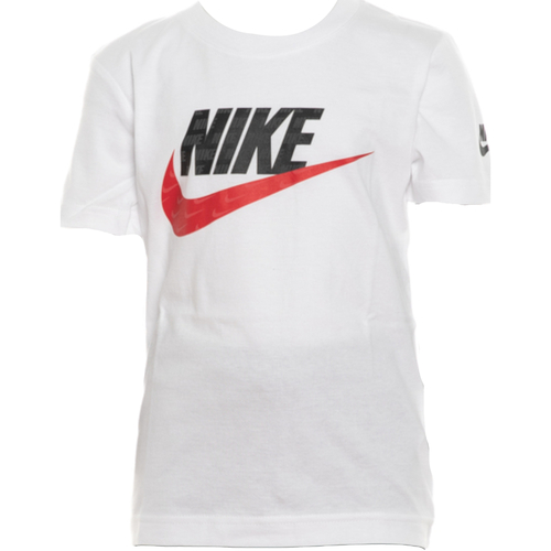 Vêtements Garçon T-shirts manches courtes Nike 86H427 Blanc