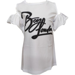 Vêtements Fille T-shirts manches courtes Boy London TSBL1160J Blanc