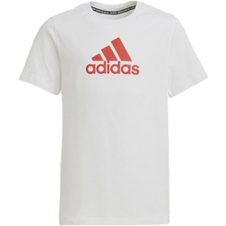 Vêtements Garçon T-shirts manches courtes adidas Originals GJ6649 Blanc