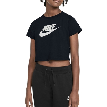 Vêtements Fille T-shirts manches courtes Nike DA6925 Noir