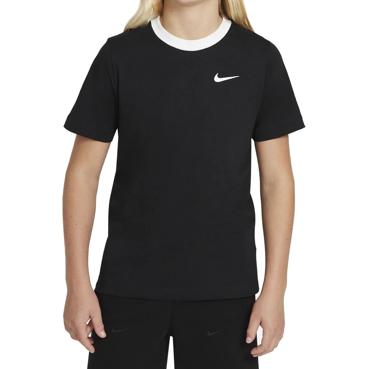 Vêtements Garçon T-shirts manches courtes Nike DC7513 Noir
