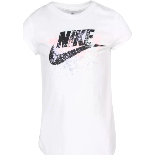 Vêtements Fille T-shirts manches courtes Nike 36H785 Blanc