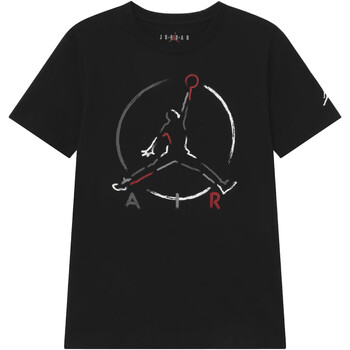 Vêtements Garçon T-shirts navys courtes Nike 95A563 Noir