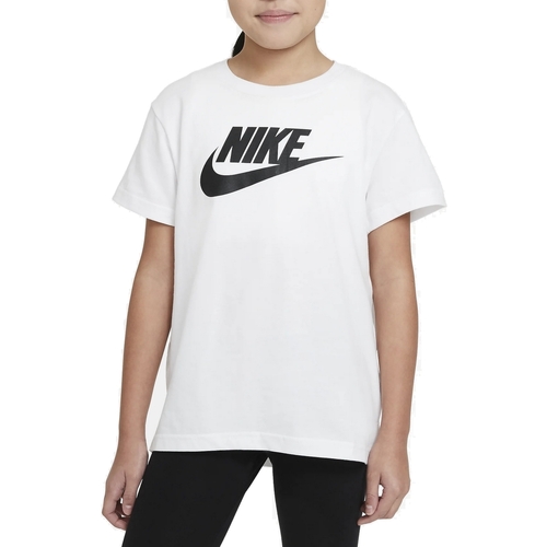 Vêtements Fille T-shirts manches courtes Nike AR5088 Blanc