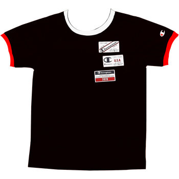 Vêtements Garçon T-shirts manches courtes Champion 305633 Noir
