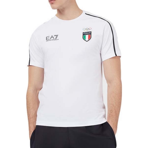Vêtements Homme T-shirts manches courtes Emporio Armani EA7 3HPT90-PCOMZ Blanc