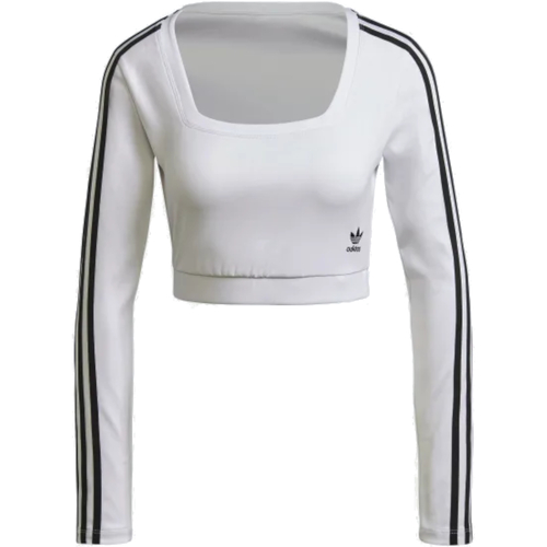 Vêtements Femme T-shirts manches longues adidas Originals H37769 Blanc