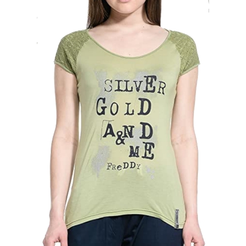 Vêtements Femme T-shirts manches courtes Freddy 40333 Vert
