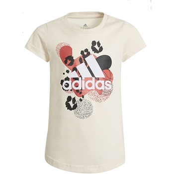Vêtements Fille T-shirts manches courtes adidas Originals GV1332 Beige
