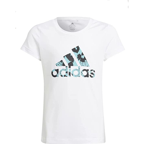 Vêtements Fille T-shirts manches courtes adidas Originals H16906 Blanc