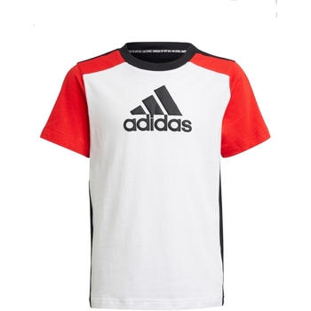 Vêtements Garçon T-shirts manches courtes adidas Originals H28890 Blanc