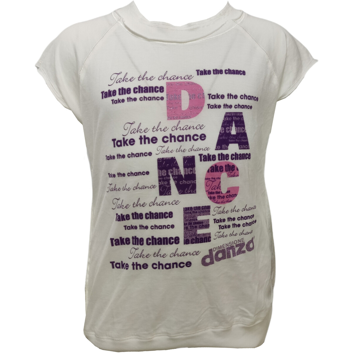 Vêtements Fille T-shirts manches courtes Dimensione Danza 1DME96 Blanc