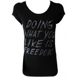 Vêtements Femme T-shirts manches courtes Deha B72451 Noir
