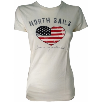 Vêtements Femme T-shirts manches courtes North Sails 097651 Blanc