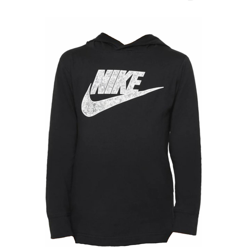Vêtements Garçon T-shirts manches Capuche Nike 86H997 Noir