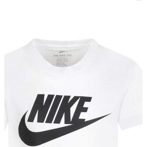 Vêtements Garçon T-shirts manches courtes Nike 8U7065 Blanc