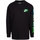 Vêtements Garçon T-shirts manches longues Nike 86I027 Noir