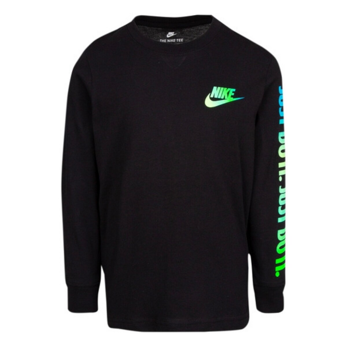Vêtements Garçon T-shirts manches longues Nike 86I027 Noir