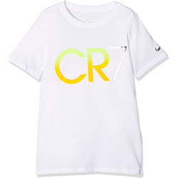 Vêtements Garçon T-shirts manches courtes Nike 841786 Blanc