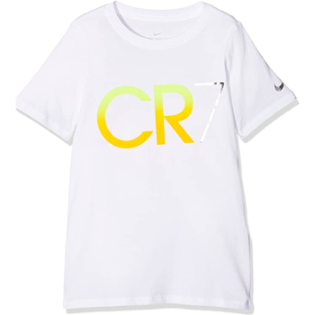 Vêtements Garçon T-shirts manches courtes Nike 841786 Blanc