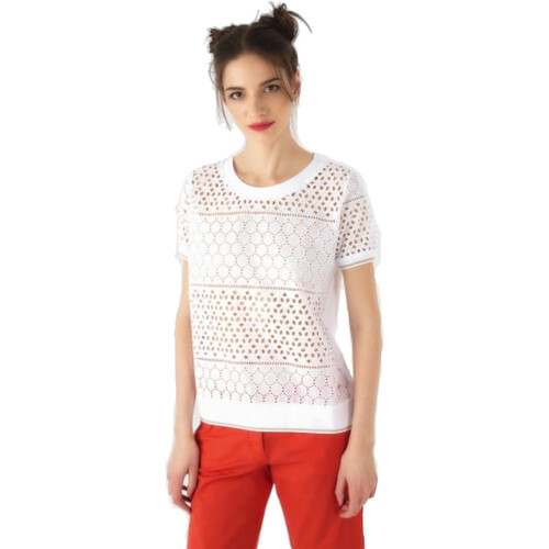 Vêtements Femme T-shirts manches courtes Conte Of Florence 00485J6 Blanc