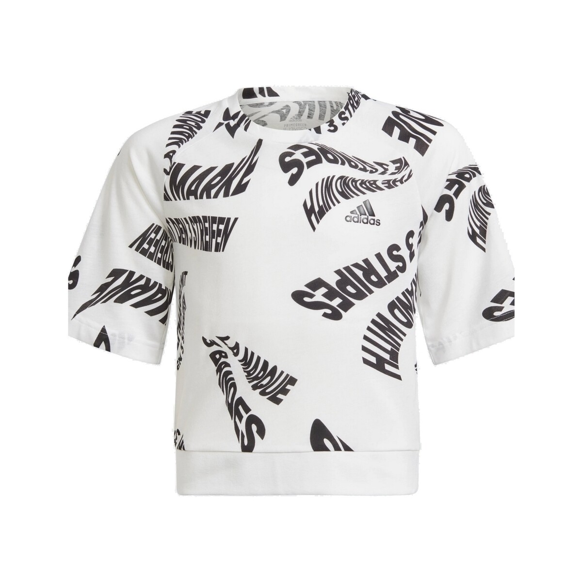 Vêtements Fille T-shirts manches courtes adidas Originals H26611 Blanc