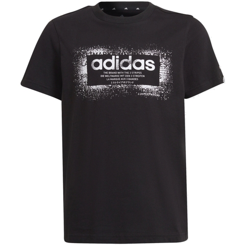 Vêtements Garçon T-shirts manches courtes adidas Originals GT1412 Noir