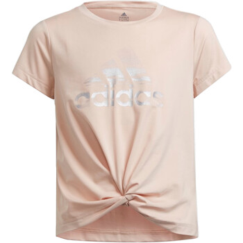 Vêtements Fille T-shirts manches courtes adidas Originals H26610 Rose