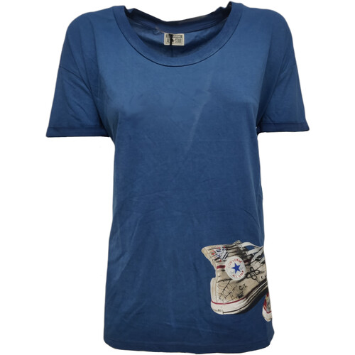 Vêtements Femme T-shirts manches courtes Converse 6SD610A Bleu