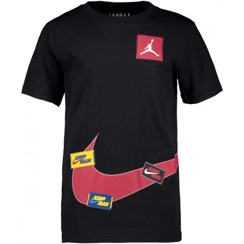 Vêtements Garçon T-shirts navys courtes Nike 95A739 Noir