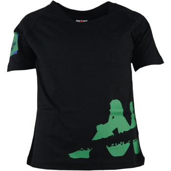 Vêtements Garçon T-shirts manches courtes Kappa 311CJWW-RAGAZZO Noir