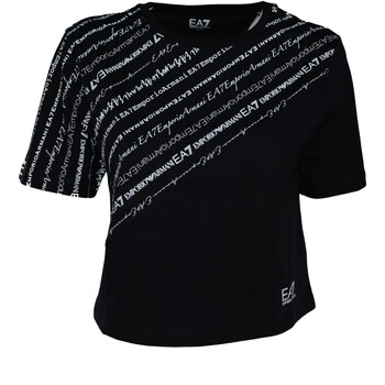 Vêtements Femme T-shirts manches courtes Emporio Armani EA7 3LTT11-TJAQZ Noir