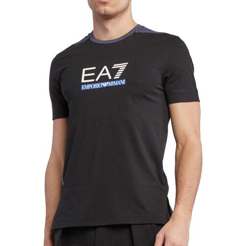 Vêtements Homme T-shirts manches courtes Emporio Armani EA7 3LPT22-PJAMZ Noir