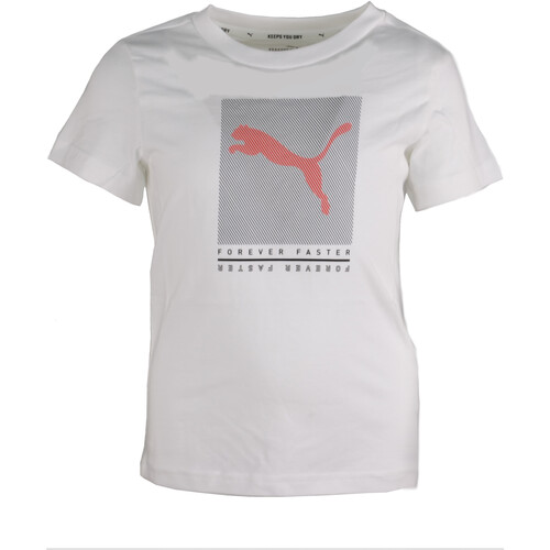Vêtements Garçon T-shirts manches courtes Puma 846993 Blanc