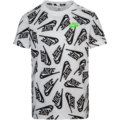 Vêtements Garçon T-shirts manches courtes city Nike 86I405 Blanc