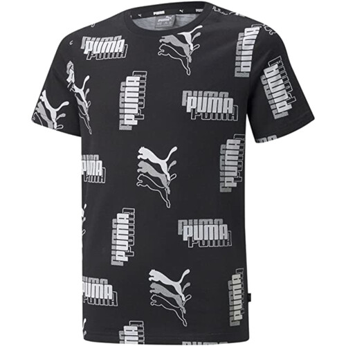Vêtements Garçon T-shirts manches courtes Puma 847303 Noir