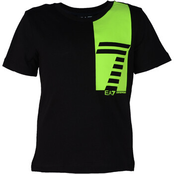 Vêtements Garçon T-shirts manches courtes Emporio Armani EA7 3LBT61-BJ02Z Noir
