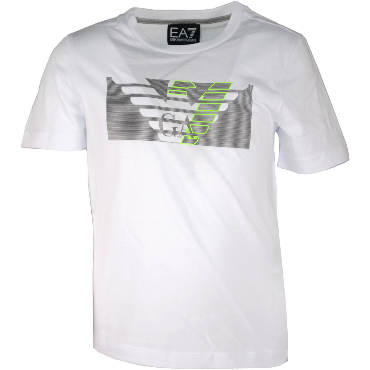 Vêtements Garçon T-shirts manches courtes Emporio Armani EA7 3LBT60-BJ02Z Blanc