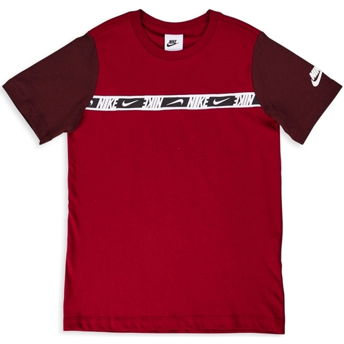 Vêtements Garçon T-shirts manches courtes Nike DQ5102 Bordeaux