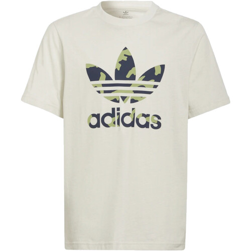 Vêtements Garçon T-shirts manches courtes adidas Originals HF7451 Beige