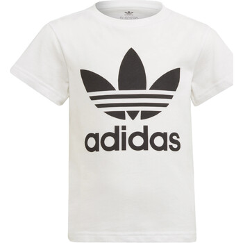 Vêtements Fille T-shirts manches courtes first adidas Originals H25246 Blanc