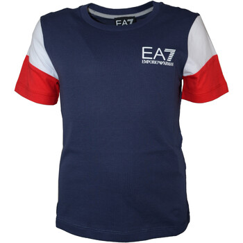 Vêtements Garçon T-shirts manches courtes Emporio giorgio Armani EA7 3LBT65-BJ02Z Bleu