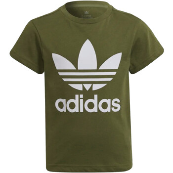 Vêtements Garçon T-shirts manches courtes airport adidas Originals HC1984 Vert