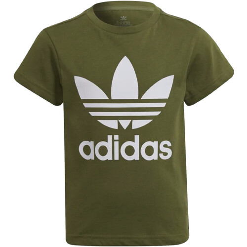 Vêtements Garçon T-shirts manches courtes airport adidas Originals HC1984 Vert