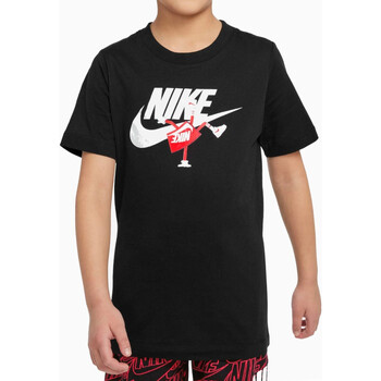 Vêtements Garçon T-shirts manches courtes Nike slippers DO1806 Noir