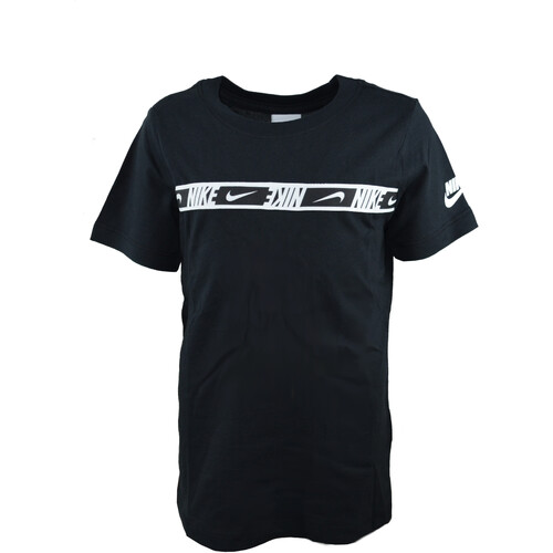 Vêtements Garçon T-shirts manches courtes Nike DQ5102 Noir